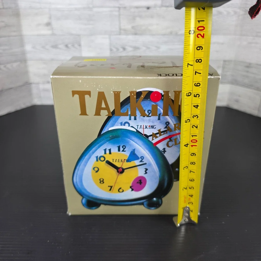 Talking Alarm Clock Analog Voice Time Announcement Hourly Report NIB